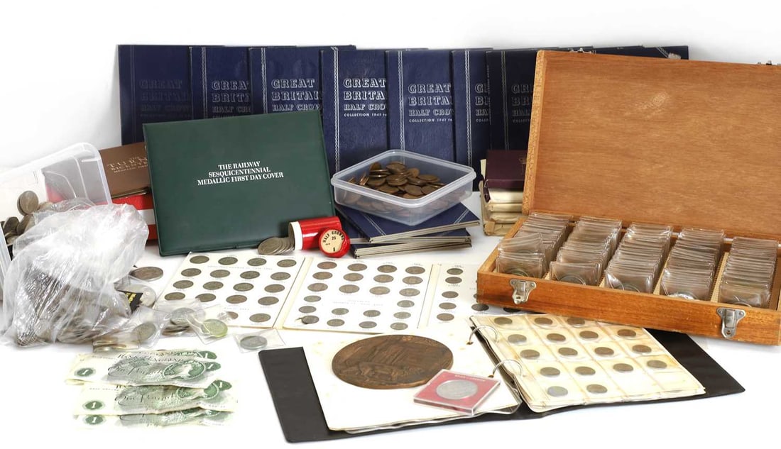 Coins, Great Britain & World, - 2