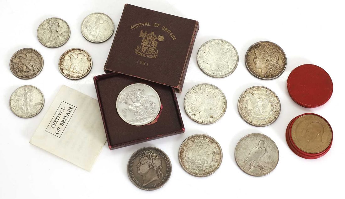Coins, Great Britain & World, - 2