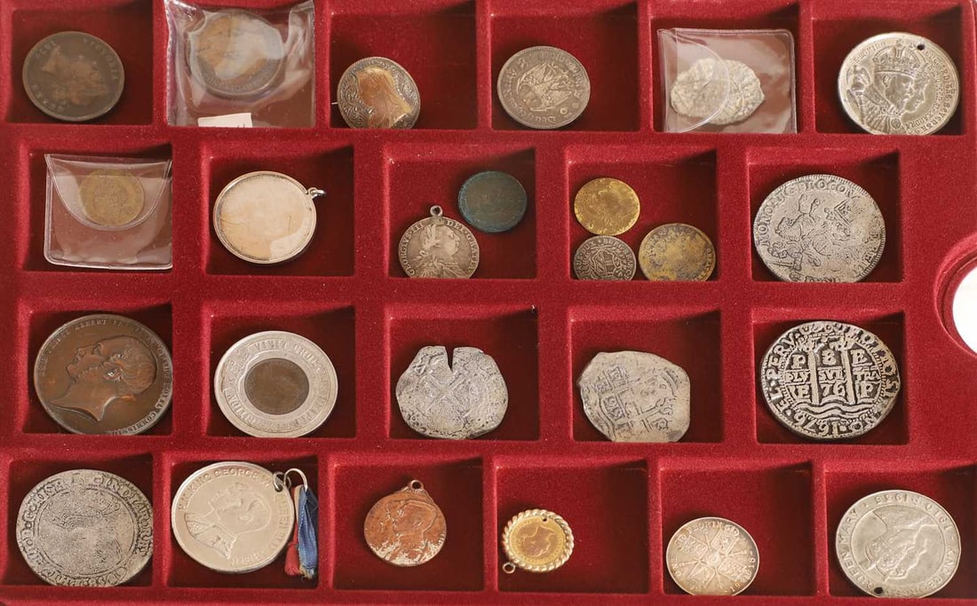 Coins, Great Britain, & World, - 3