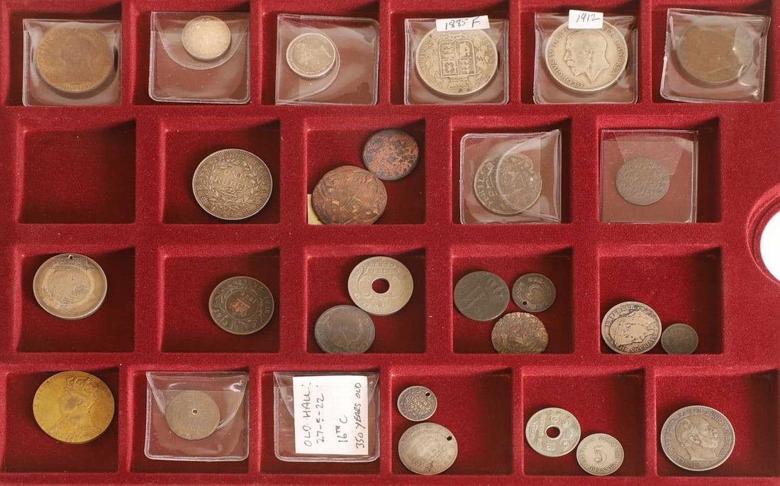 Coins, Great Britain, & World, - 4