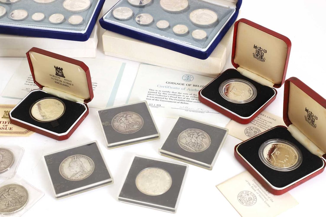 Coins, Great Britain & World, - 2