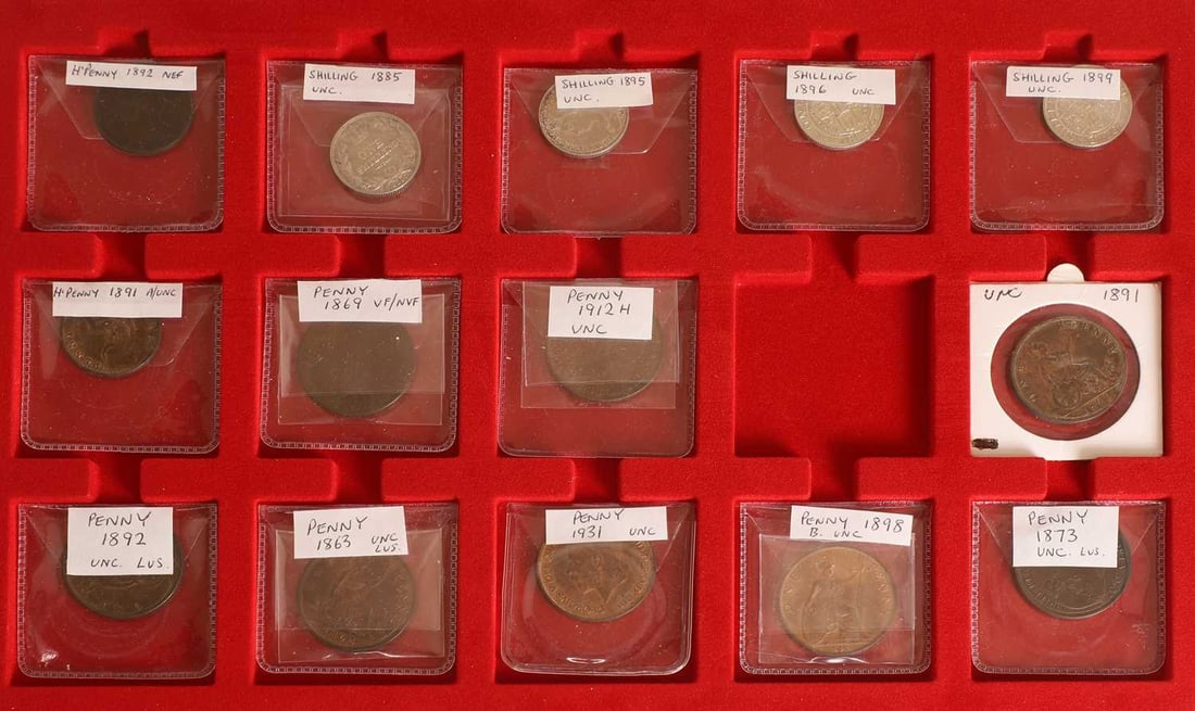 Coins, Great Britain & World, - 3