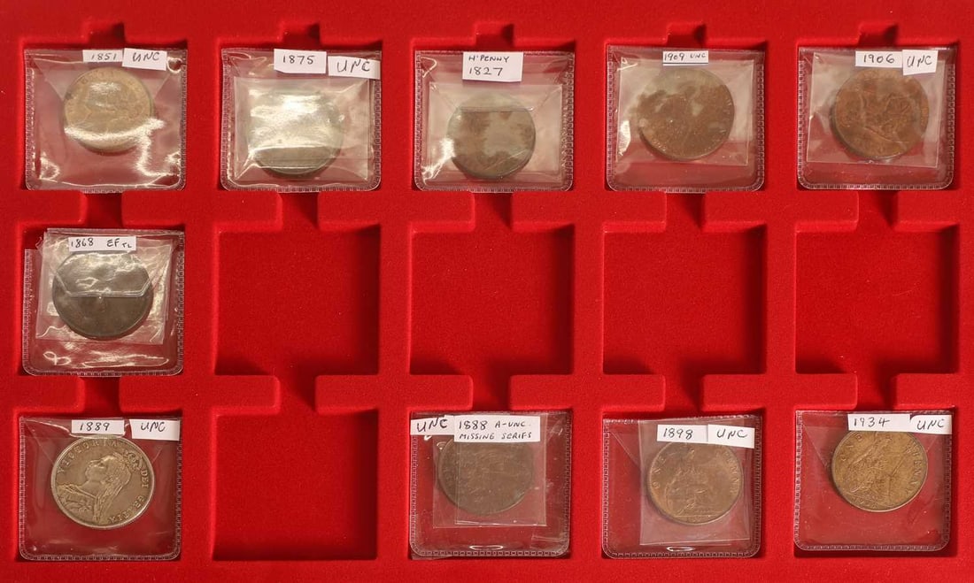 Coins, Great Britain & World, - 4