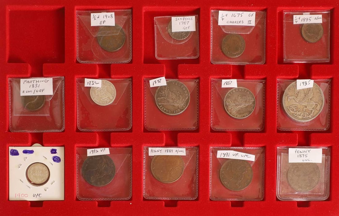 Coins, Great Britain & World, - 5