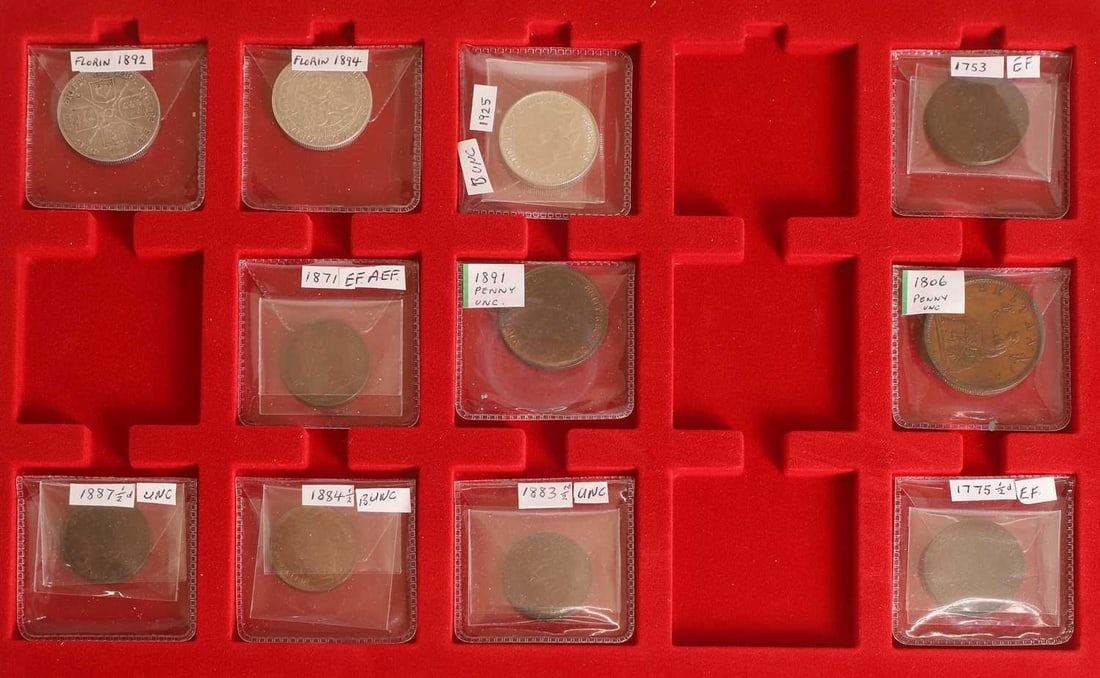 Coins, Great Britain & World, - 8