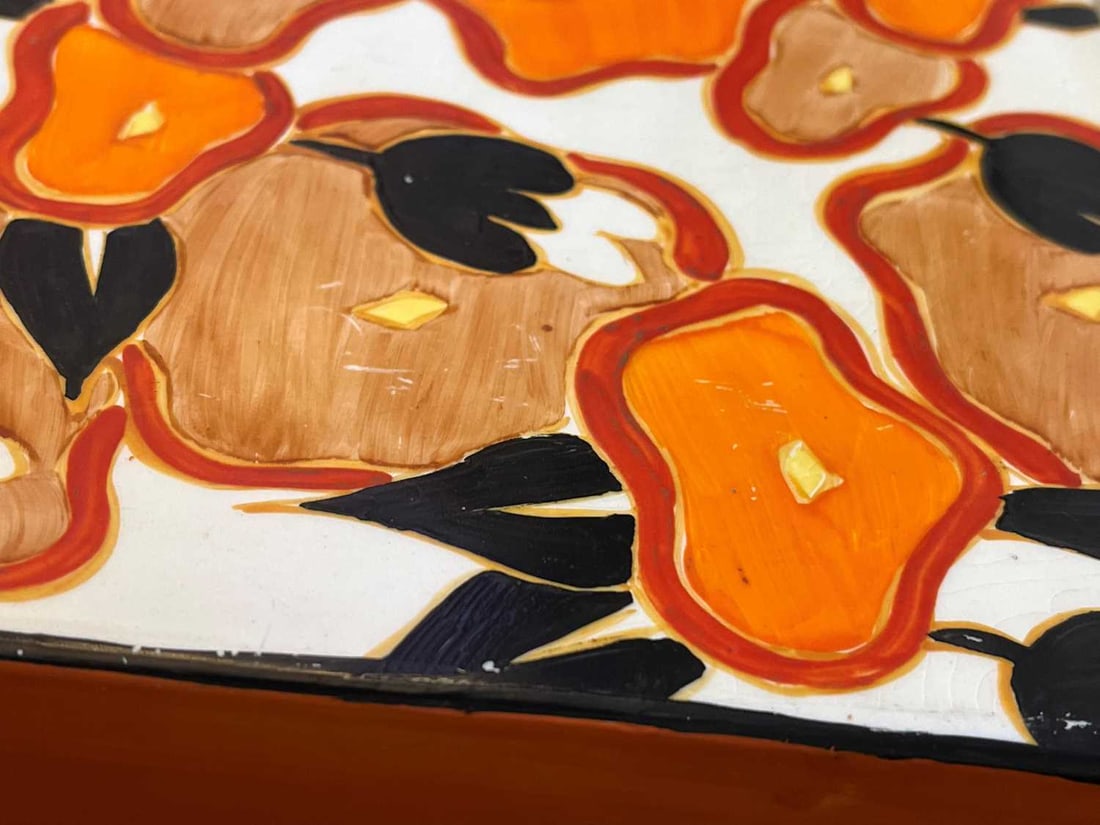 Clarice Cliff (British, 1899-1972), a rare 'Orange Chintz' double-sided bowl, - 19