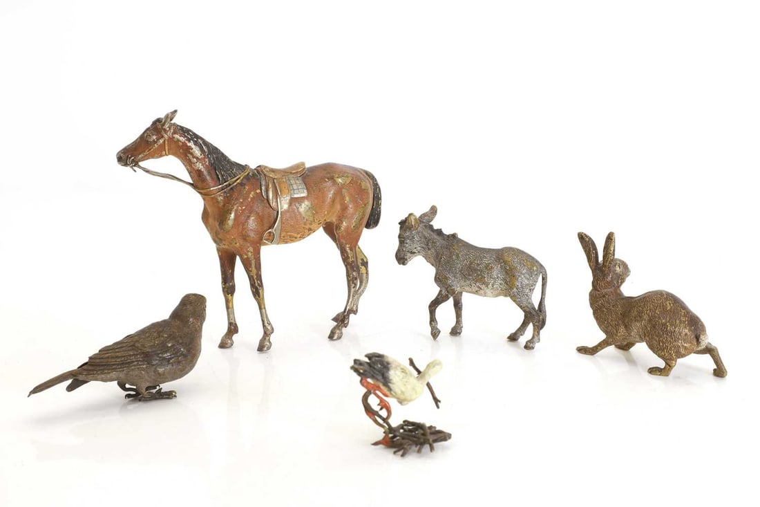 A group of Austrian cold painted animals, 20th century, - 2