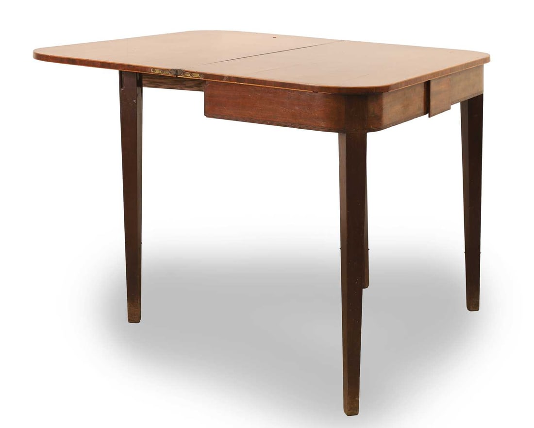 A Georgian mahogany tea table, 19th century, - 3