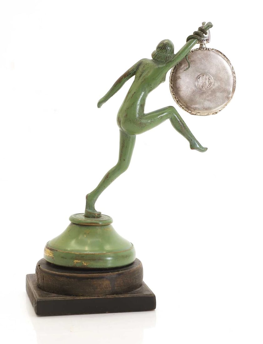 An Art Deco silver Omega pocket watch, c.1930s - 2