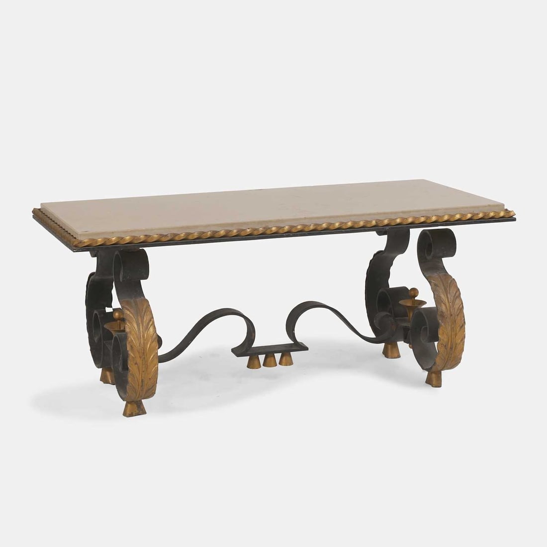 Manner of Gilbert Poillerat, a coffee table, - 2