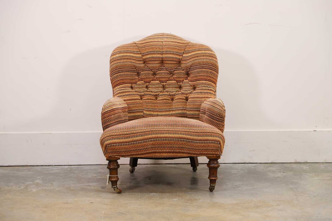 A Victorian armchair, by Cornelius V Smith - 2