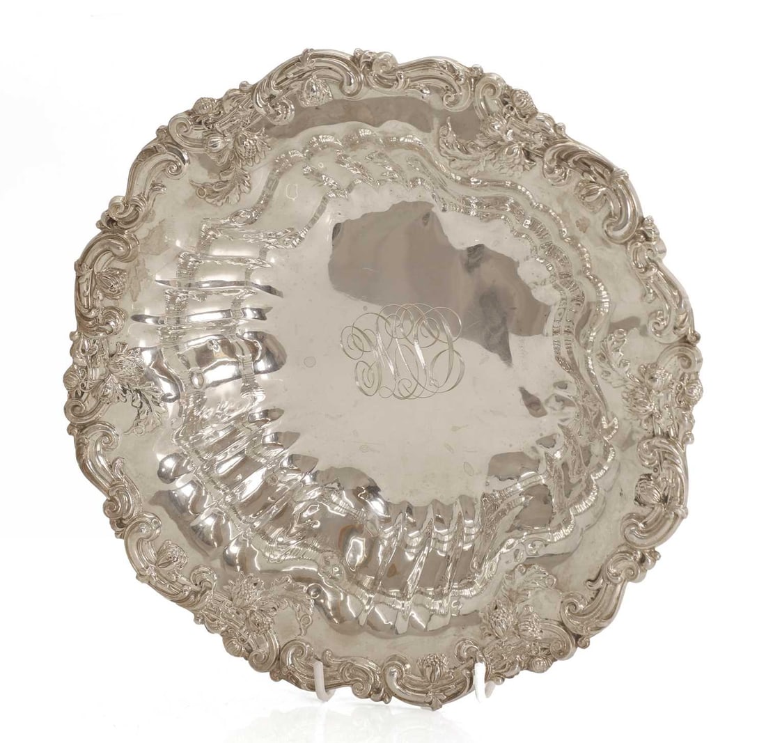A Sterling silver fruit dish, - 2