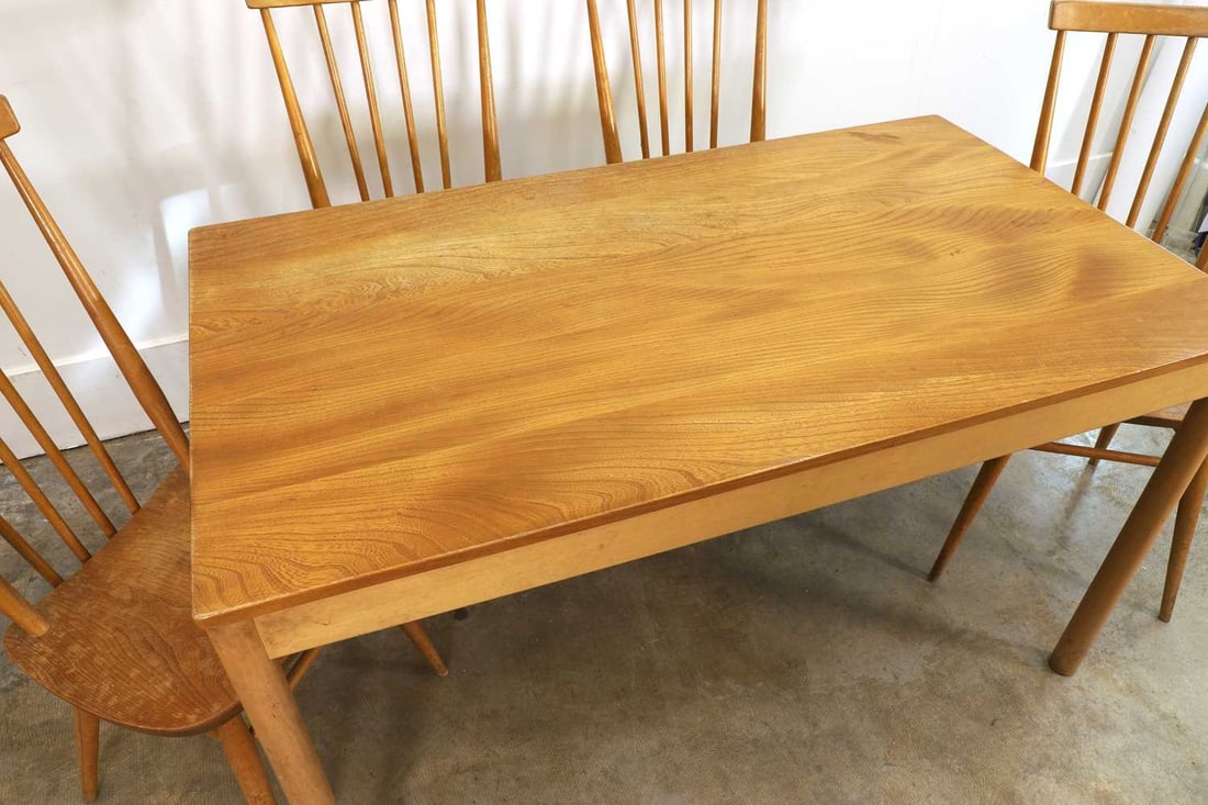 An Ercol blonde elm dining suite, 20th century, - 3