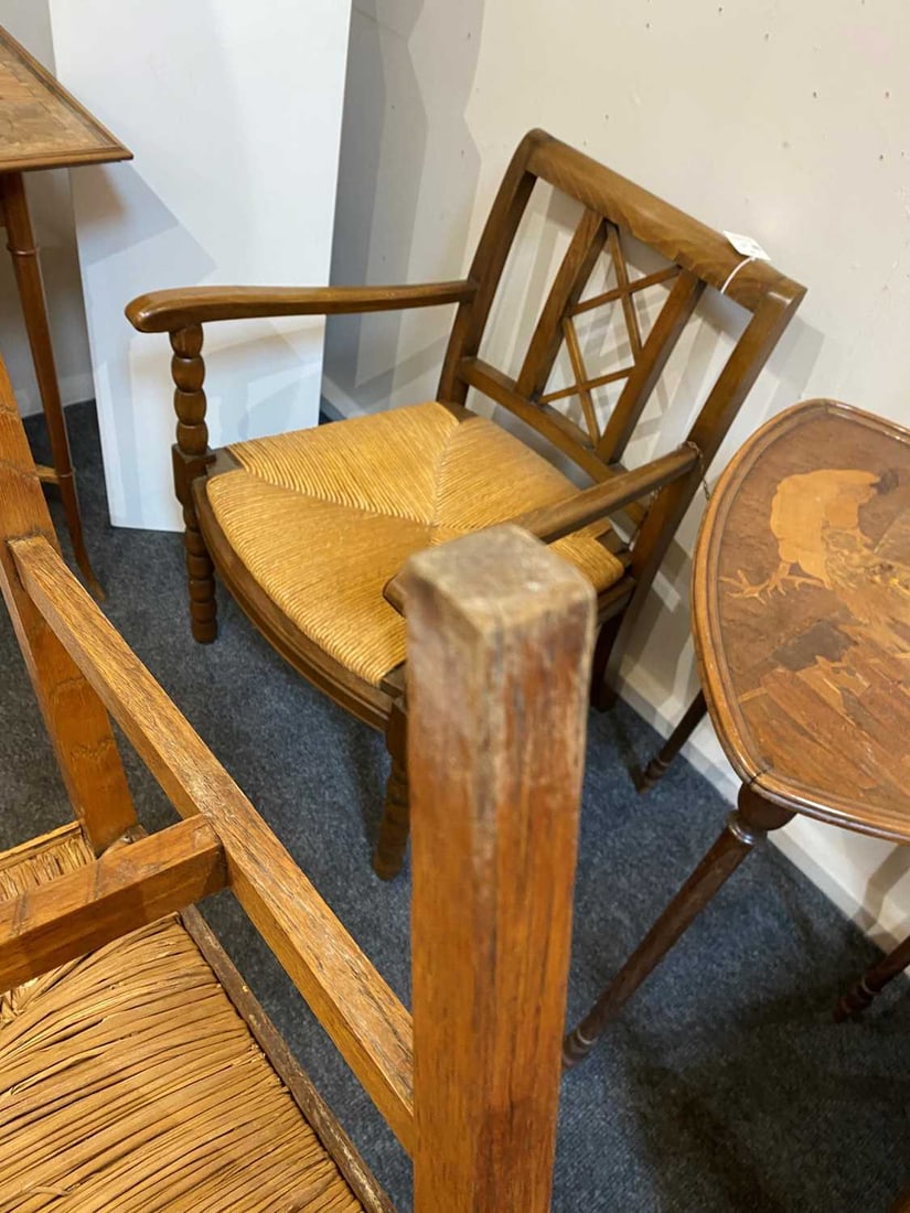 Arts and Crafts, a set of six chairs, - 10