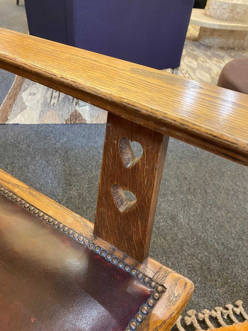Arts and Crafts, a set of six chairs, - 12