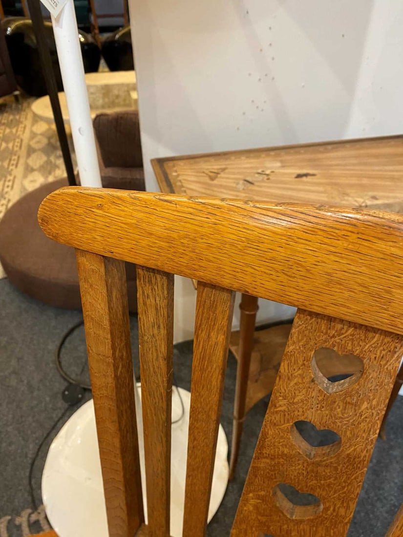 Arts and Crafts, a set of six chairs, - 15