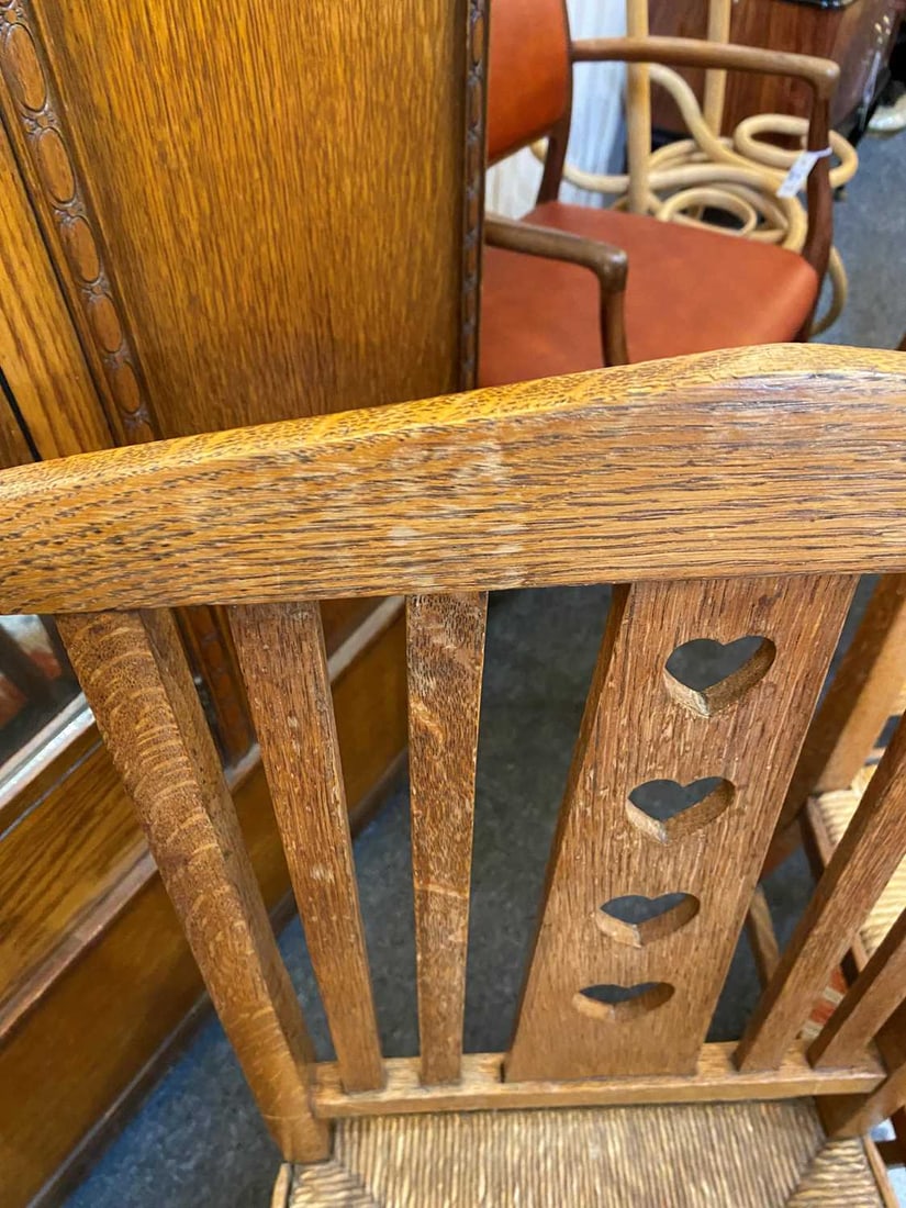 Arts and Crafts, a set of six chairs, - 7