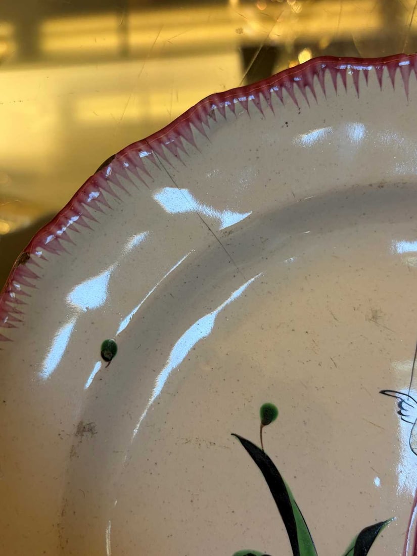 A French Faience plate, 19th century, - 4