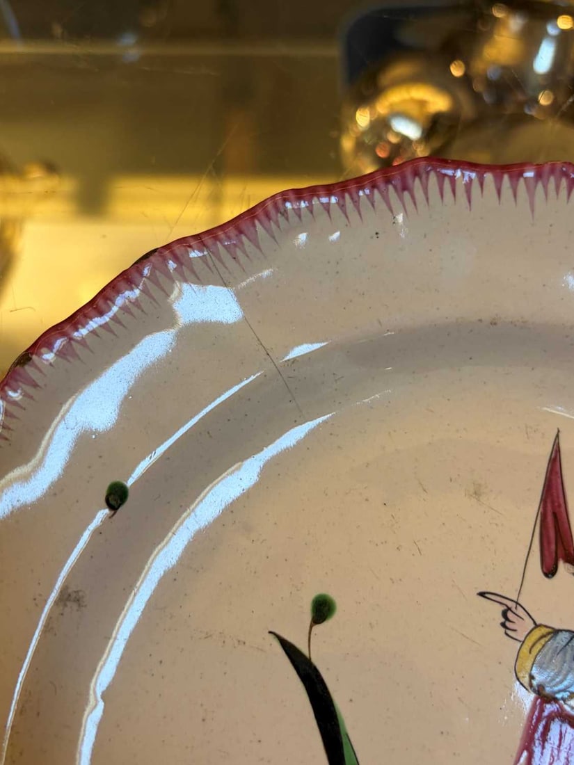 A French Faience plate, 19th century, - 7