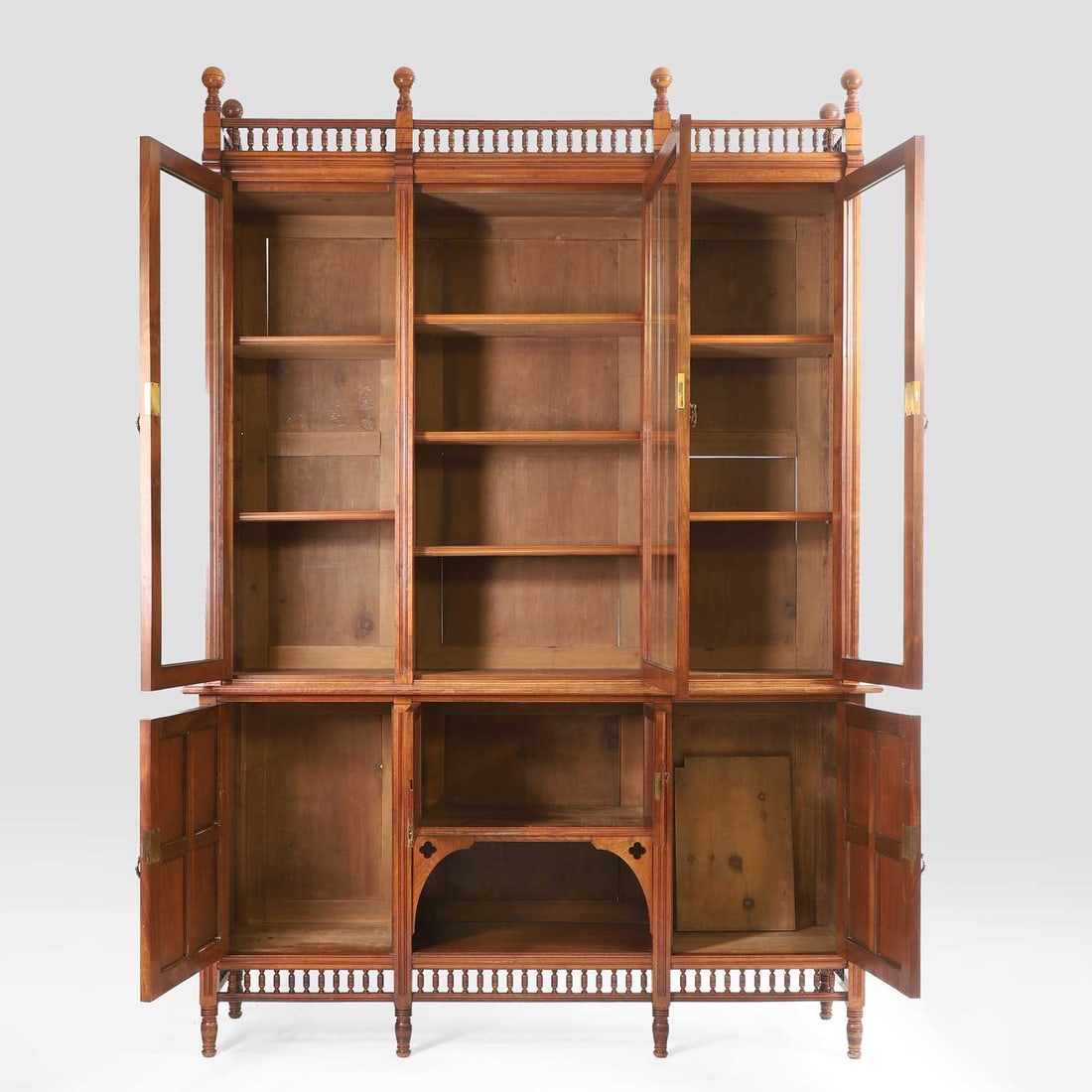 A Gillows of Lancaster mahogany display cabinet, late 19th century, - 2