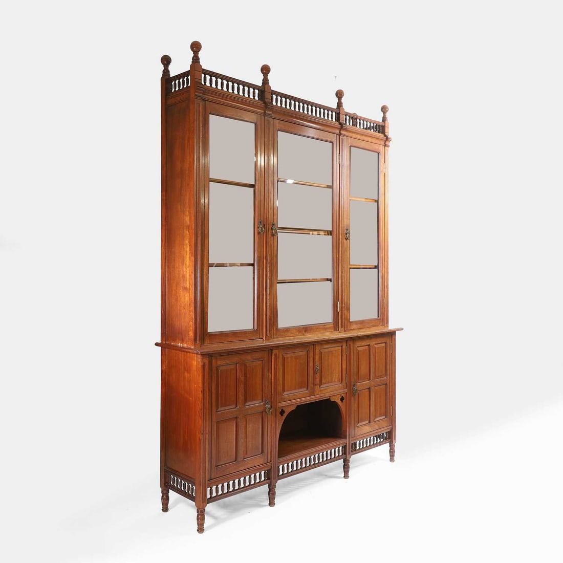 A Gillows of Lancaster mahogany display cabinet, late 19th century, - 3