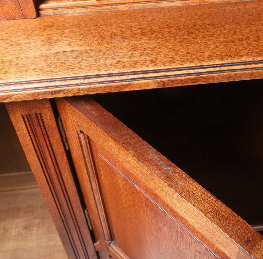 A Gillows of Lancaster mahogany display cabinet, late 19th century, - 6