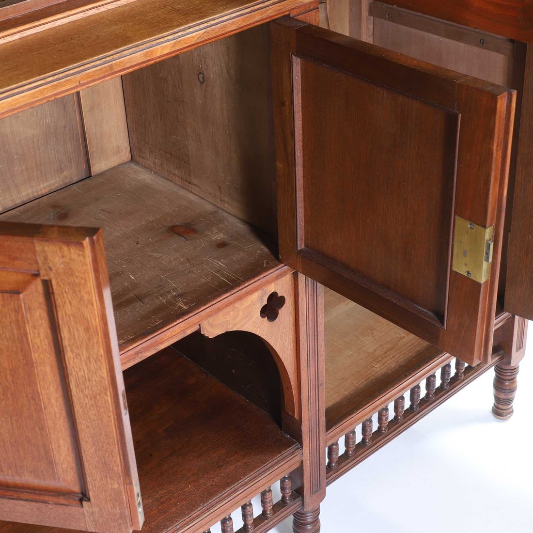 A Gillows of Lancaster mahogany display cabinet, late 19th century, - 7