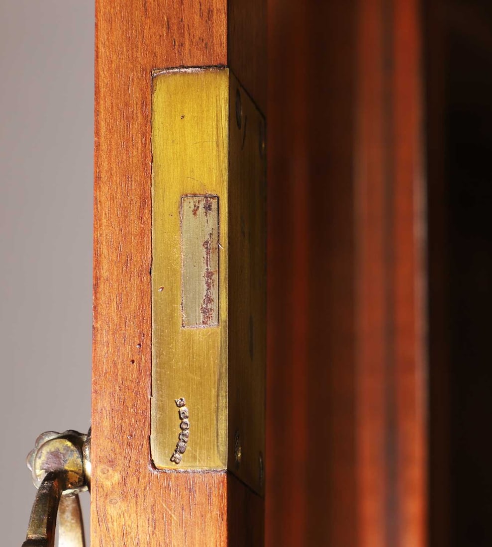 A Gillows of Lancaster mahogany display cabinet, late 19th century, - 9