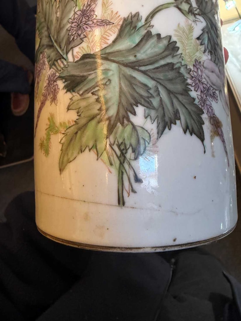 A Chinese porcelain sleeve vase, circa 1900, - 11