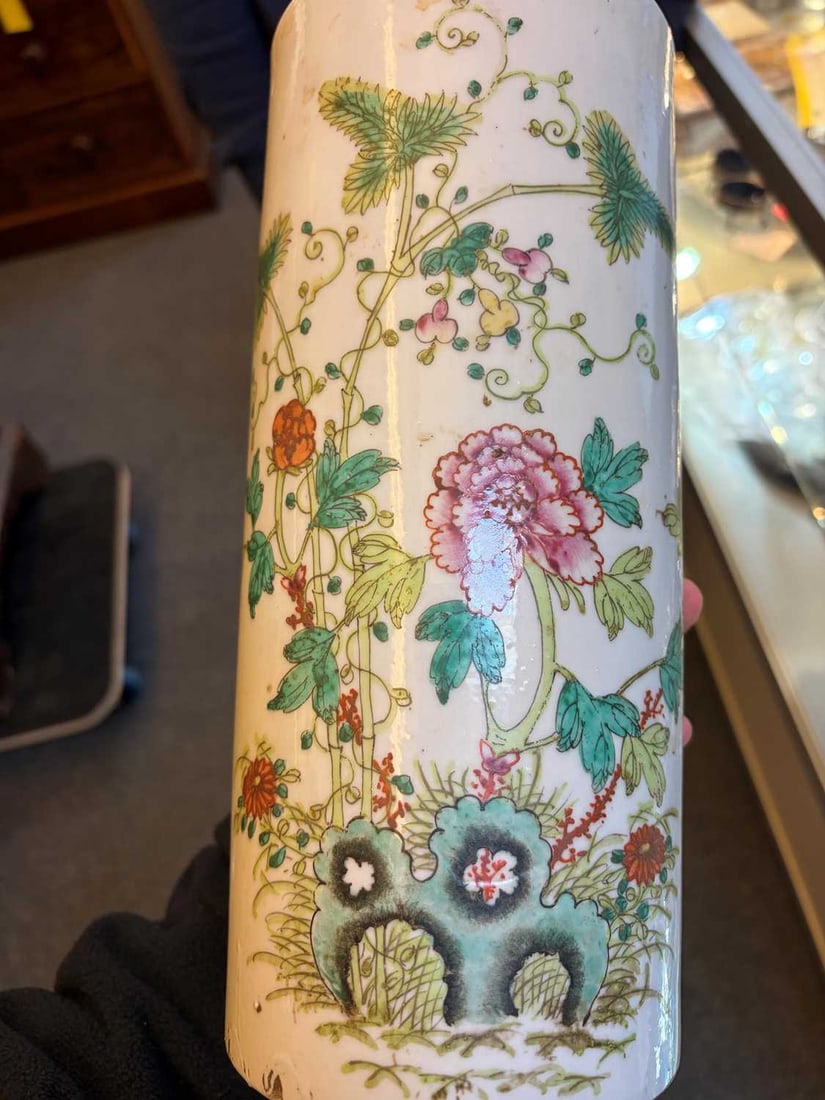 A Chinese porcelain sleeve vase, circa 1900, - 3