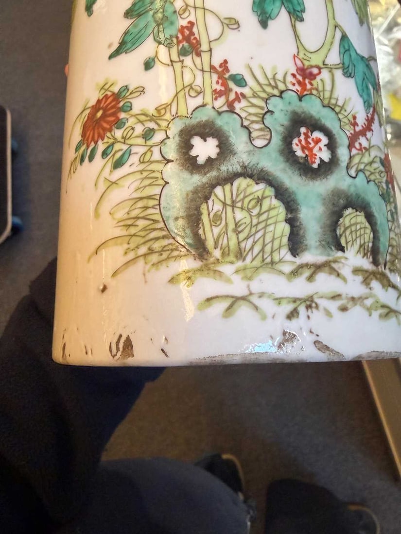 A Chinese porcelain sleeve vase, circa 1900, - 6