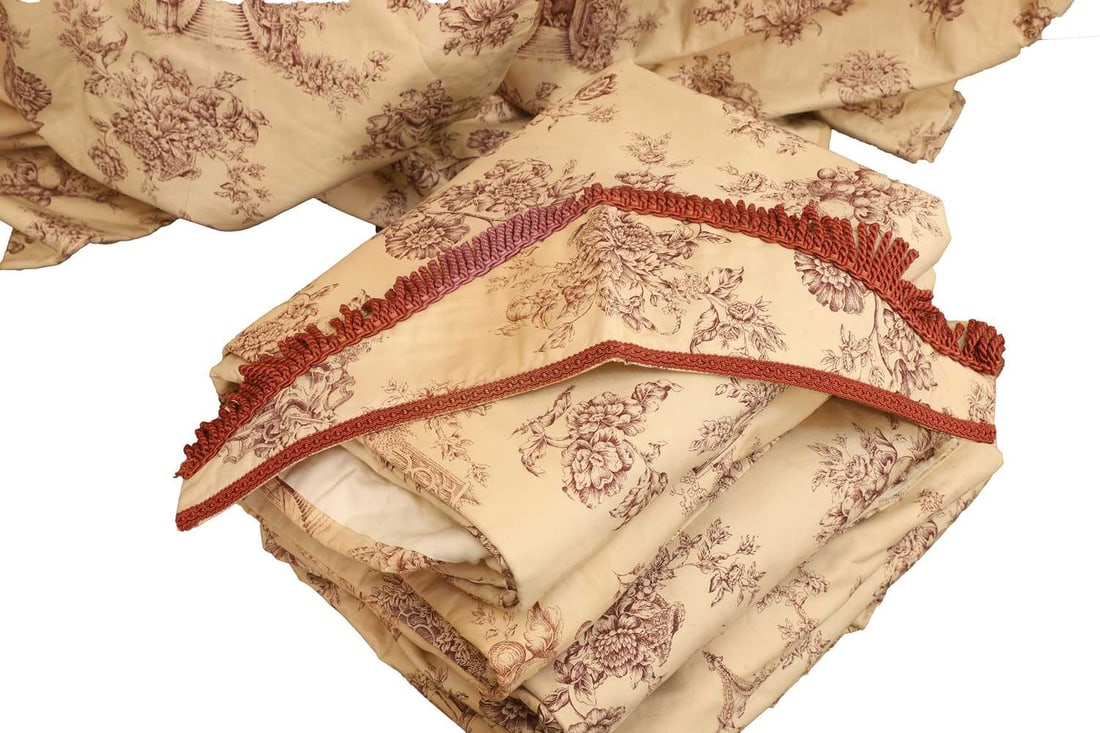 Two pairs of Sanderson toile printed fabric curtains, of recent manufacture, - 2