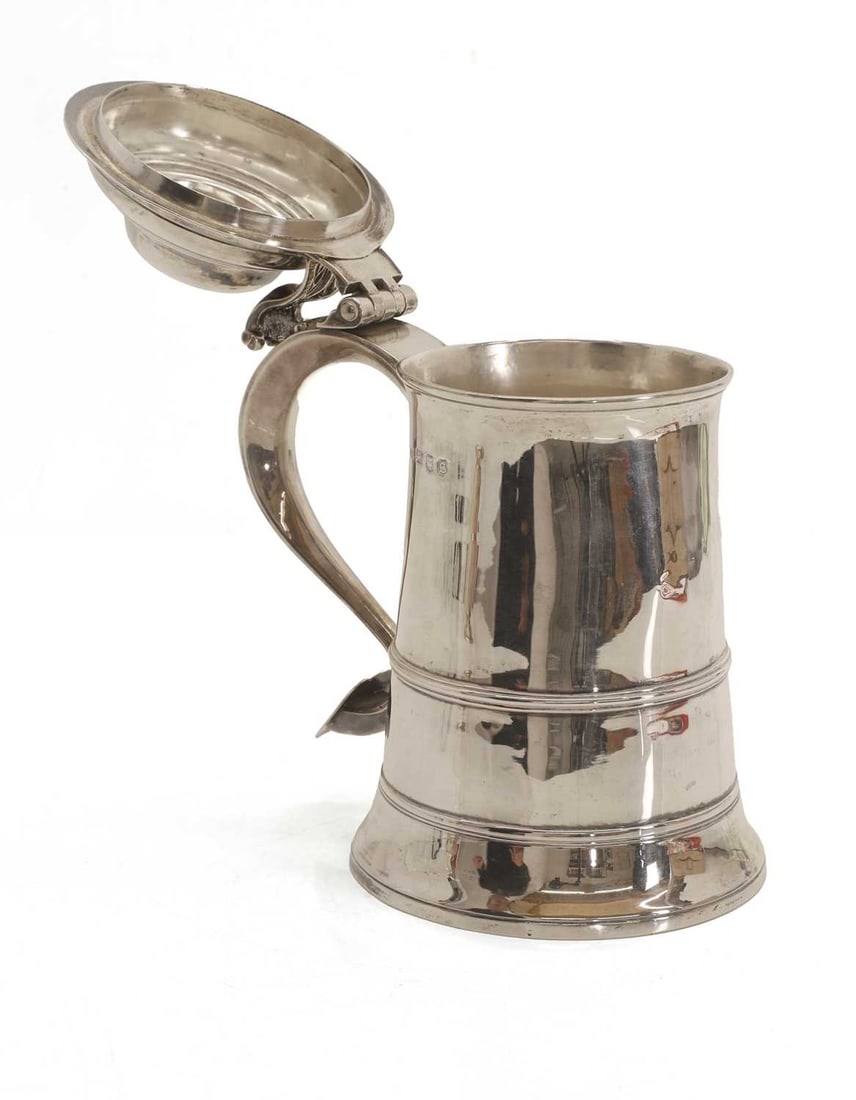 A George III silver tankard, - 2