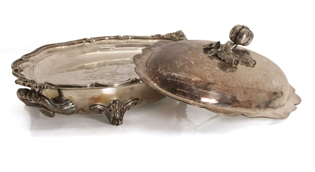 Elkinton and Co silver plated chafing dish and cover, - 2