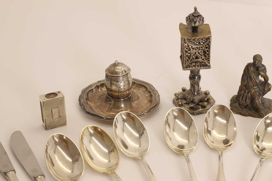 A group of continental silver items, various dates and makers, - 2