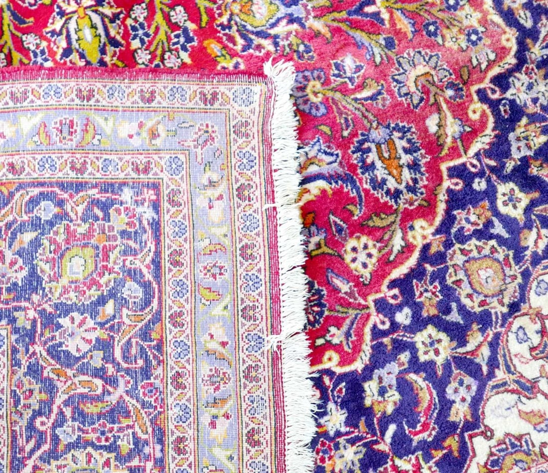 A Persian Kashan carpet, - 3