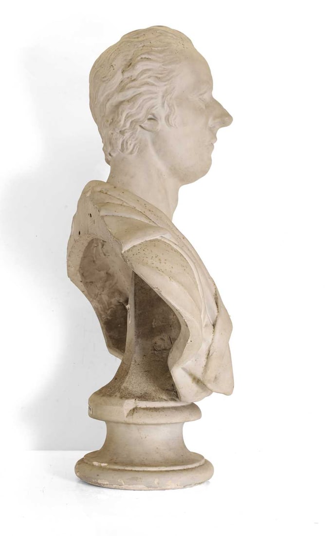 A plaster bust of William Pitt the younger, 19th century, - 2