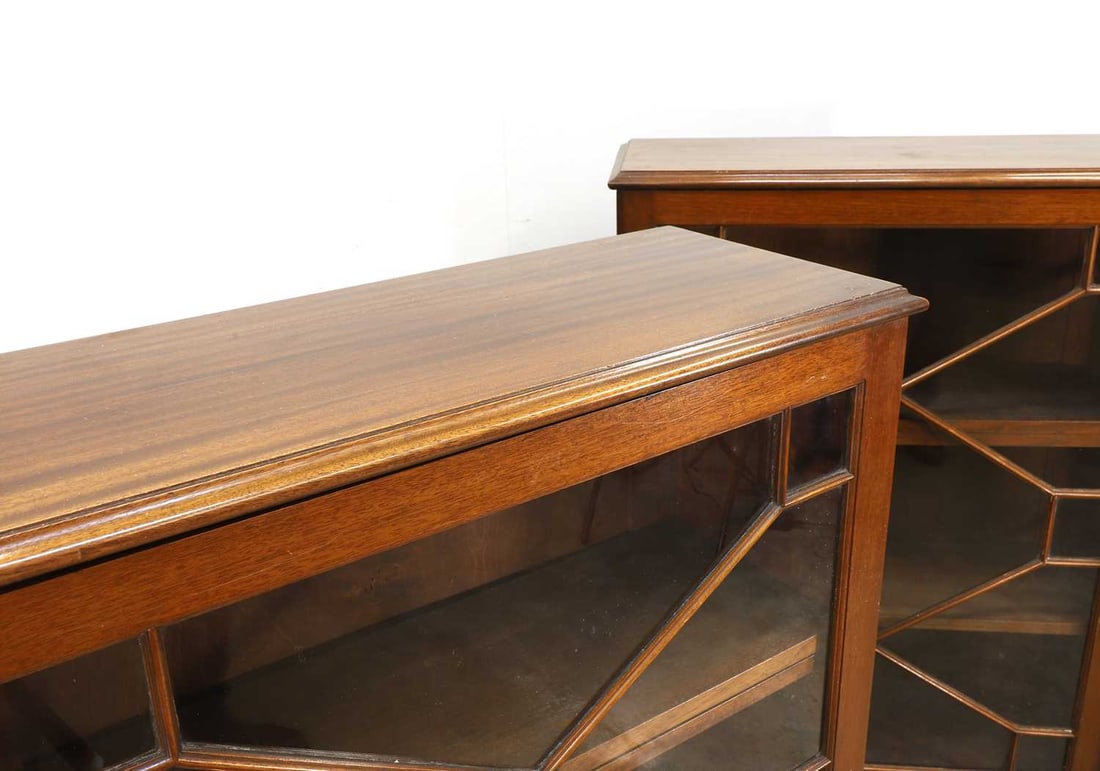 A pair of mahogany pier cabinets, 19th century, - 2