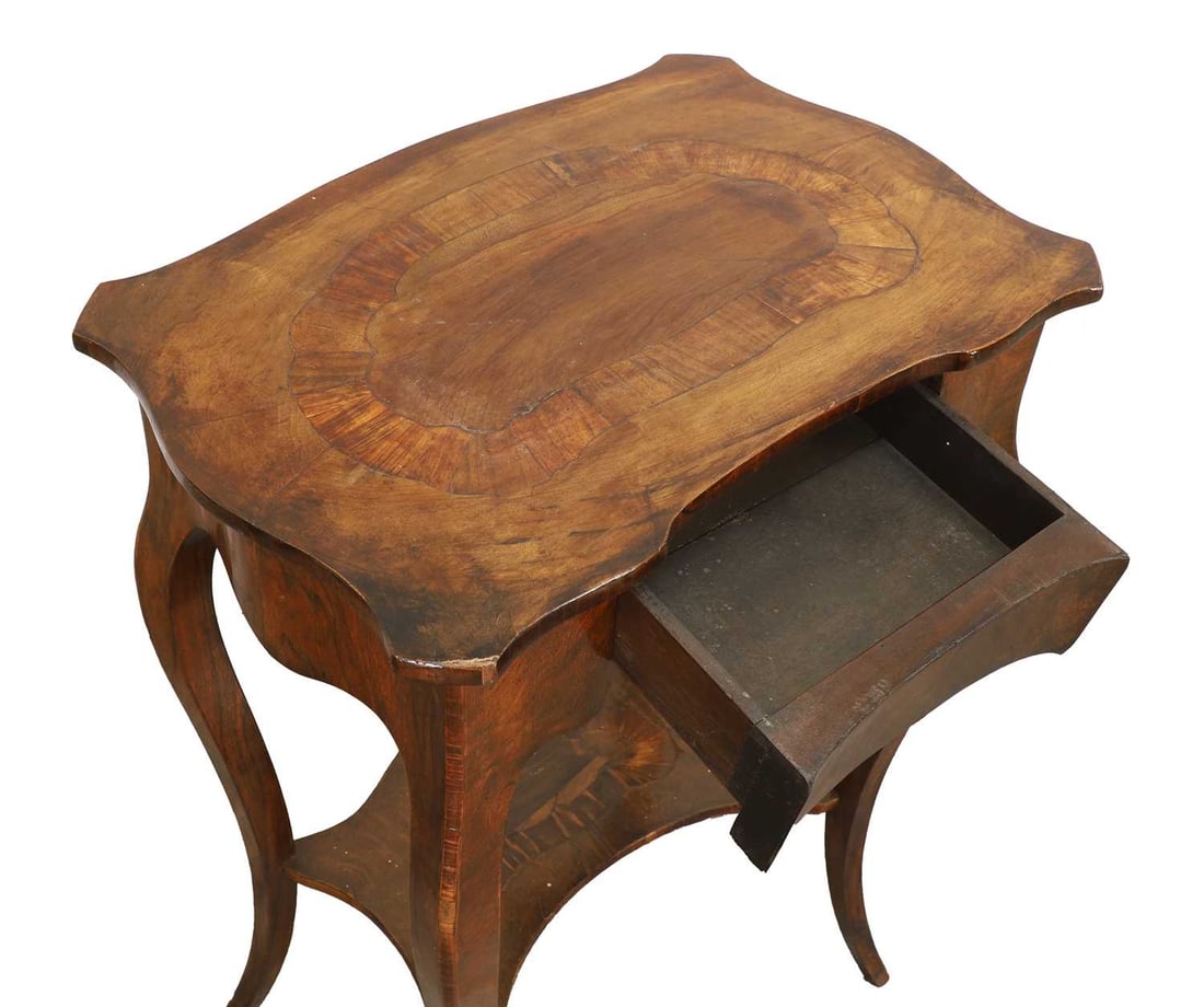 A continental walnut side cabinet, 19th century, - 2