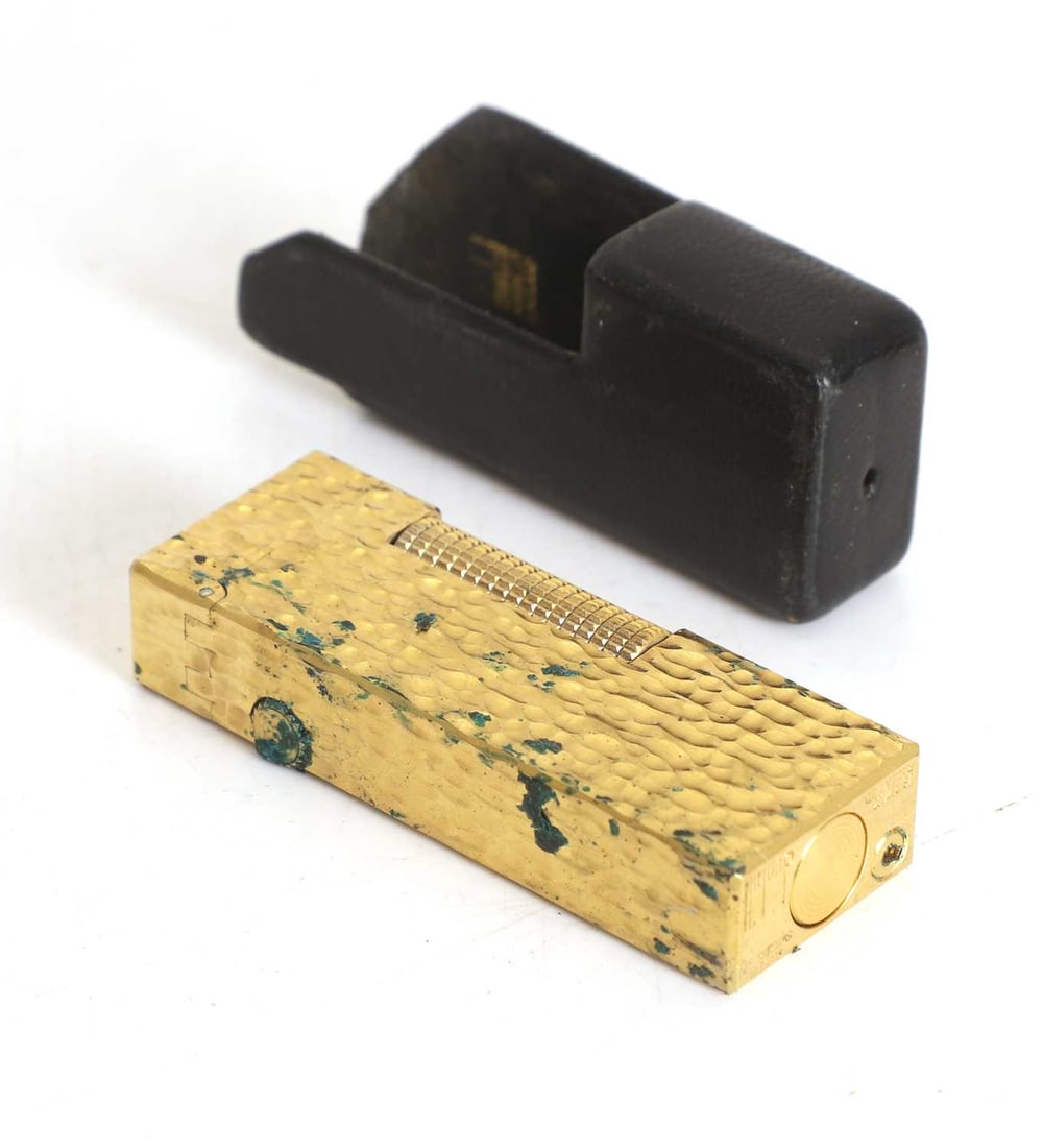 A Dunhill gold plated Rollagas lighter, c.1970s - 2