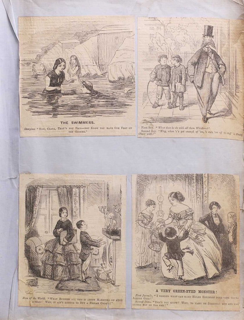 Two Scrap Albums: 1- A scrap album with over 200 pages, containing over 500 - 4