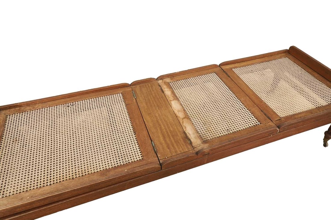 A Victorian rattan day bed, 19th century, - 3