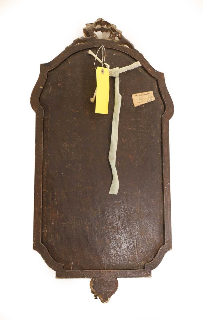 A gilt framed girandole wall mirror, 19th century, - 2