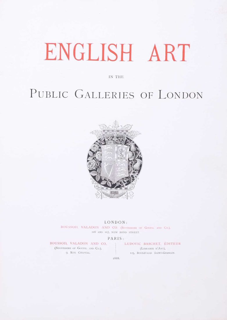 English Art in the public galleries of London, 2 volumes. - 2