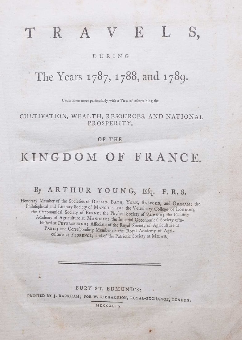Yong, A: Travels, during the years 1787, 1788, and 1789; - 3
