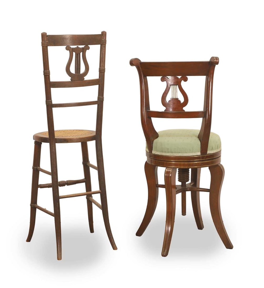 A Victorian beech and canework child's correction chair, late 19th to early 20th century, - 2