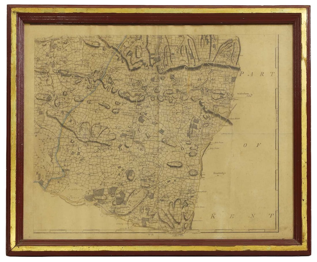 A map of the south part of Greater London; - 2