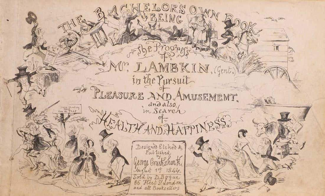 Illustrated: SIGNED: Cruikshank, George: The Bachelor's Own Book - 5