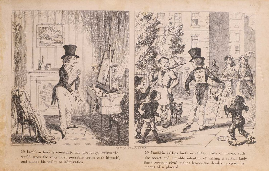 Illustrated: SIGNED: Cruikshank, George: The Bachelor's Own Book - 9