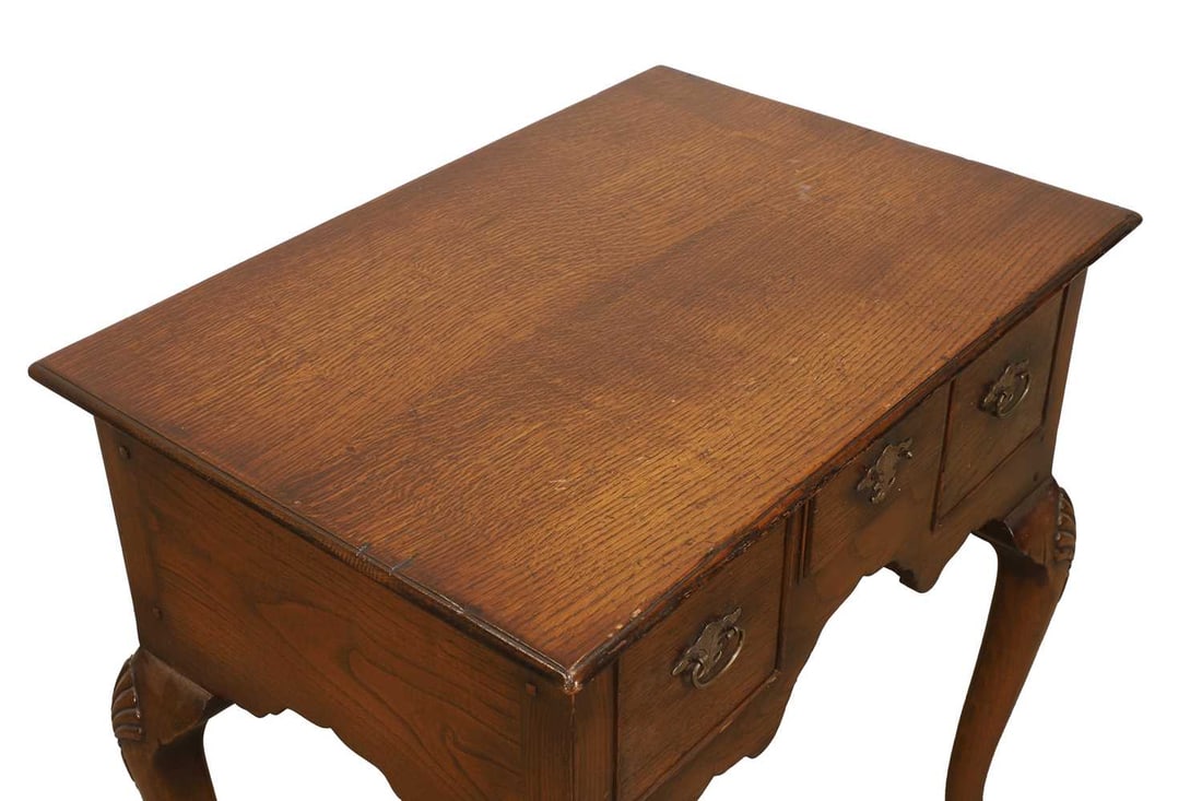 A George l style oak lowboy, 20th century, - 2